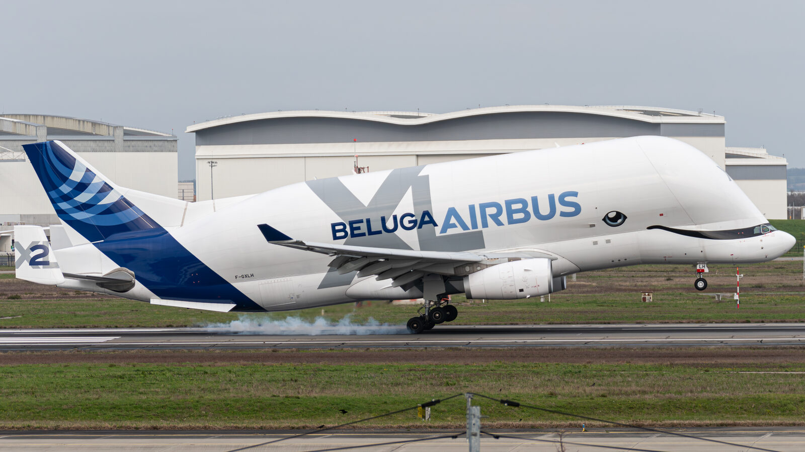 Airbus BelugaXL numéro 2 au décollage de Toulouse